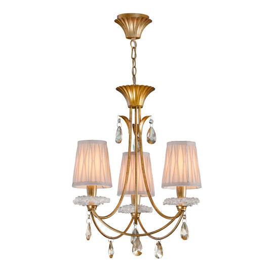 M6293 Mantra Sophie Small 3 Light Gold Chandelier