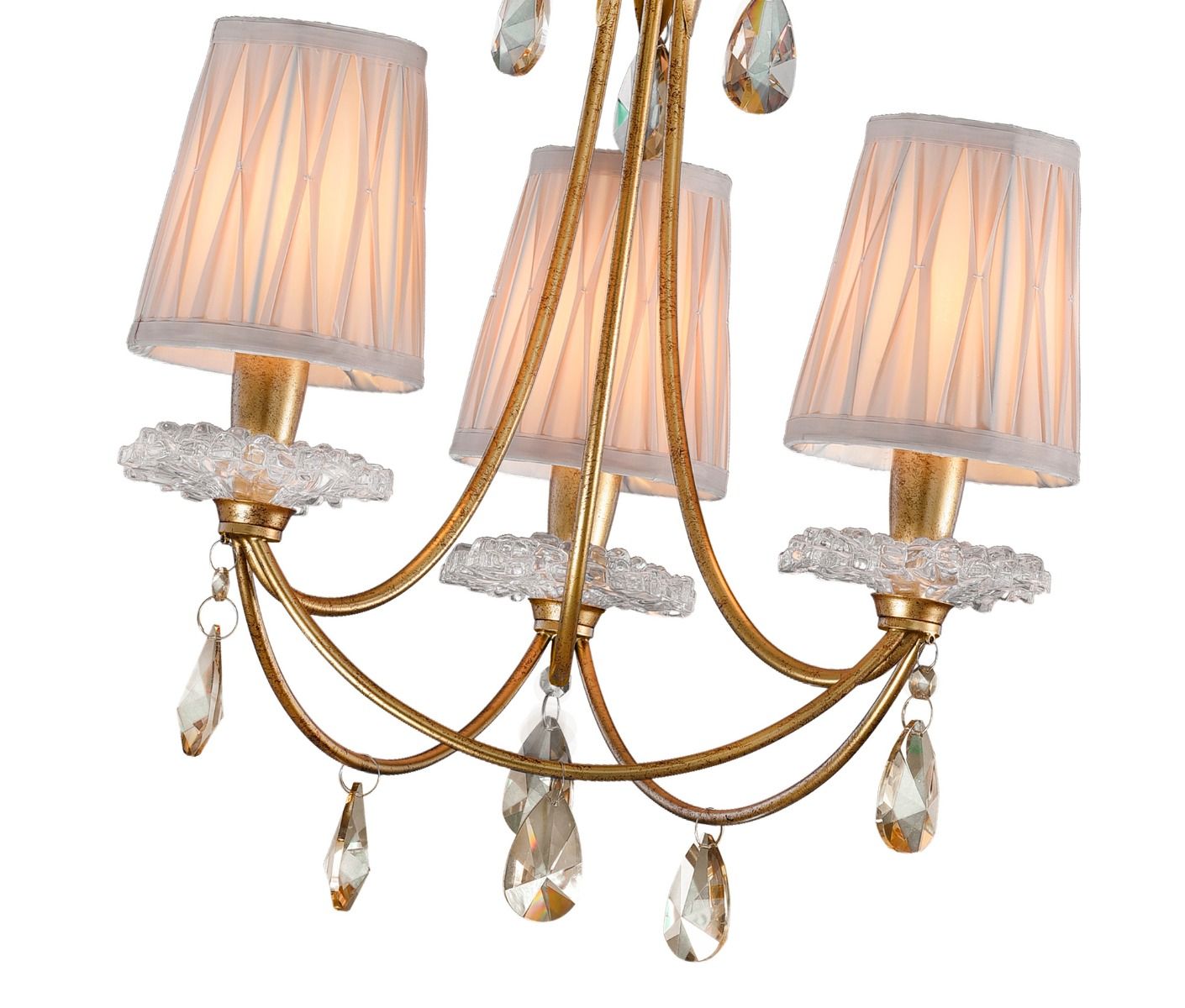 M6293 Mantra Sophie Small 3 Light Gold Chandelier