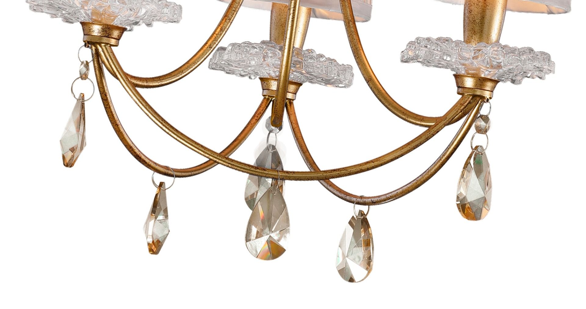 M6293 Mantra Sophie Small 3 Light Gold Chandelier