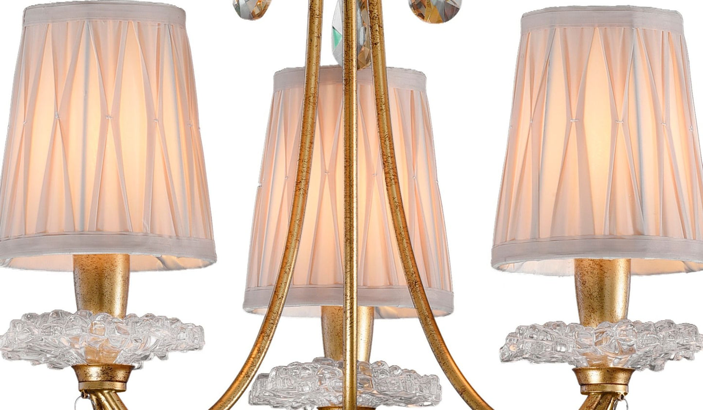 M6293 Mantra Sophie Small 3 Light Gold Chandelier
